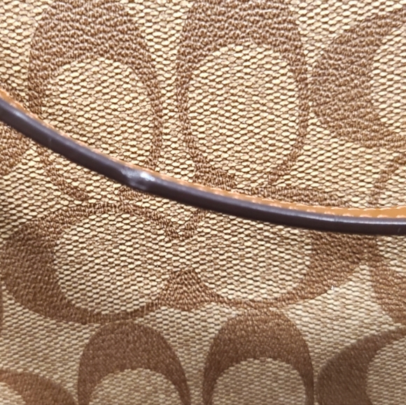 Coach Signature Coated Canvas Tote Handbag - Picture 9 of 10